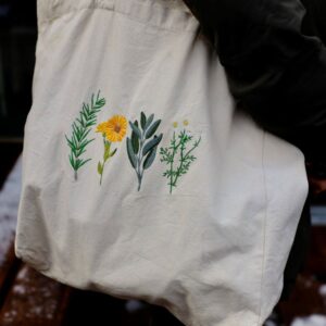 Vászontáska - gyógynövények