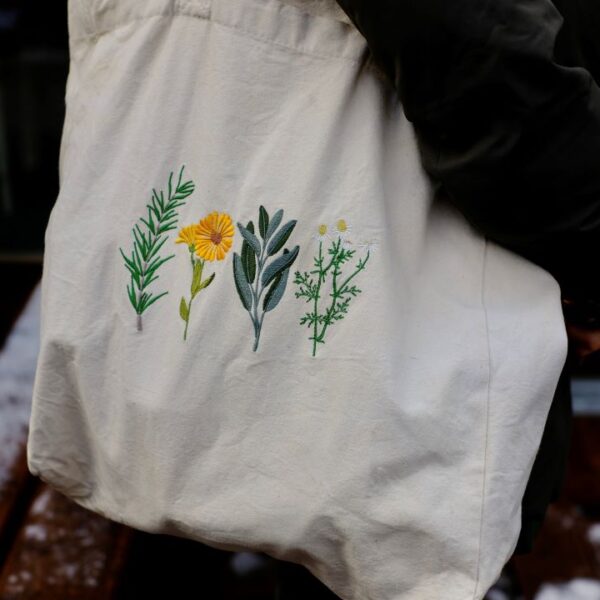 Gyógynövényes Vászontáska